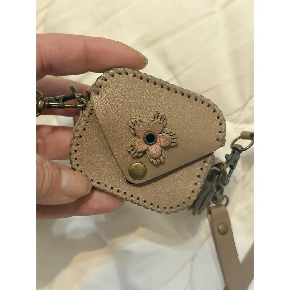 Leather Protective Case w. Adjustable Cross Body Strap for AirPods Pro